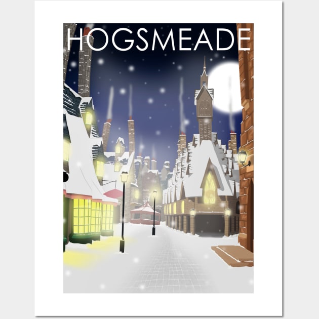 Hogsmeade at Night Wall Art by Omega Art